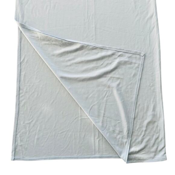 Open Edit Reversible 2 Way Maxi Dress Modal Size Medium Feather Blue Side Slit - Picture 5 of 8